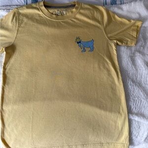 GOAT USA YOUTH M T-Shirt- yellow good condition